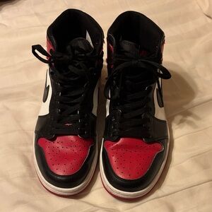 Nike Red and Black Athletic Shoes